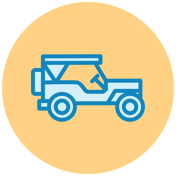 Φορτηγό Web Εικονίδιο Απλή Απεικόνιση — Διανυσματικό Αρχείο