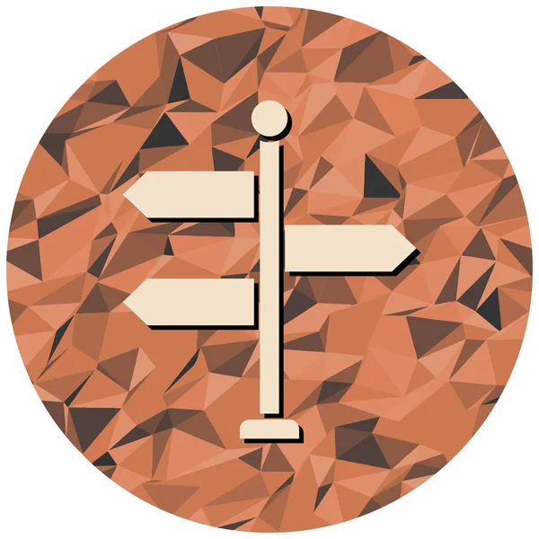 Bir işaretin vektör illüstrasyonu