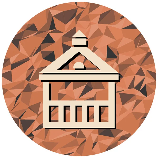 Modern binanın vektör illüstrasyonu 