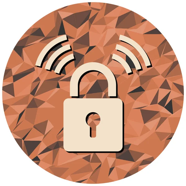 asma kilit ikon vektör çizimi