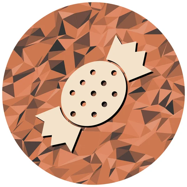Chokladgodis Ikonen Vektor Illustration — Stock vektor