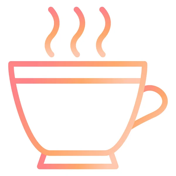 Taza Caliente Vector Icono — Vector de stock