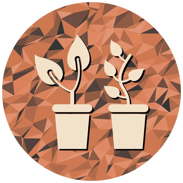 Bitki. Web simgesi basit tasarım