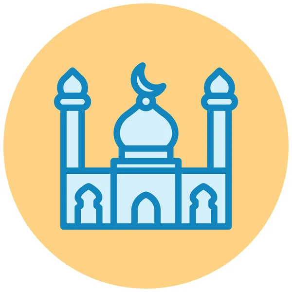 Mosque Web Icon Simple Design — Stock Vector