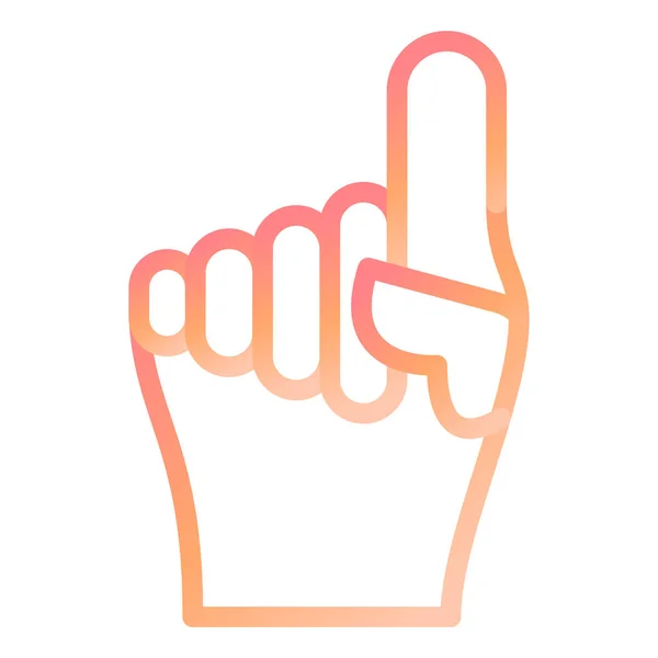 Foam Hand Modern Icon Vector Illustration — Stock vektor