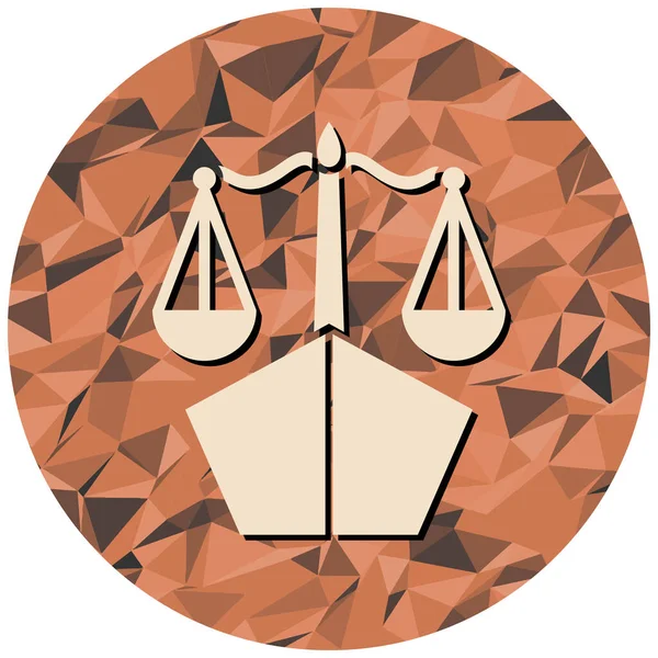 Illustration Der Justiz Symbole — Stockvektor