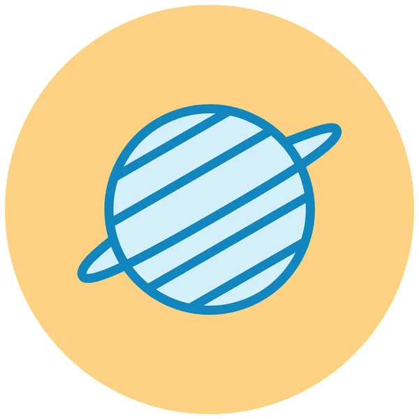 Planeet Web Icoon Eenvoudige Illustratie — Stockvector