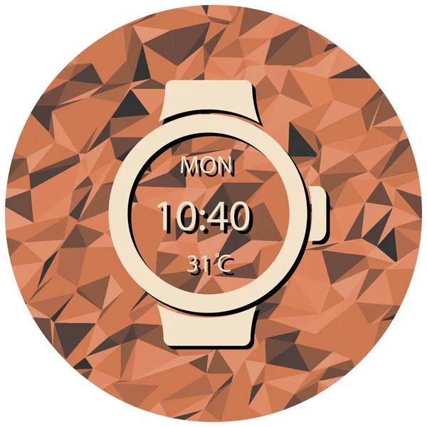 Ilustração Vetor Ícone Smartwatch — Vetor de Stock