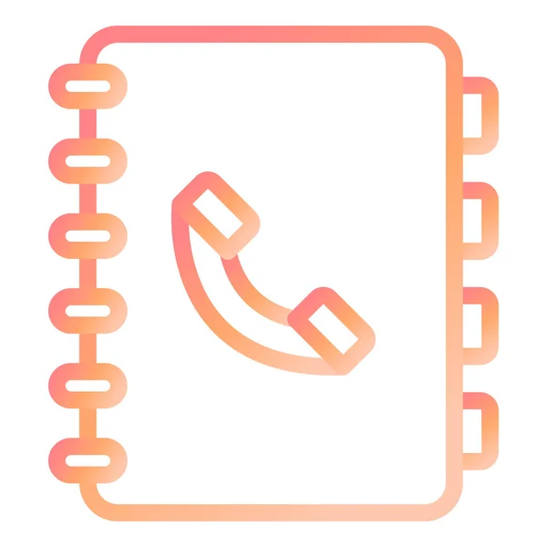 Telefonbok Moderne Ikonvektorillustrasjon – stockvektor
