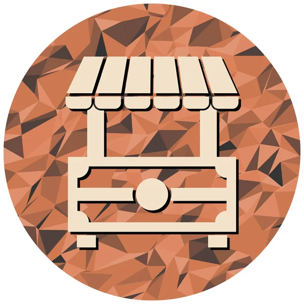 Dükkan. Web simgesi basit tasarım