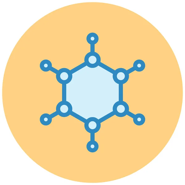 Molekül Web Symbol Einfache Illustration — Stockvektor