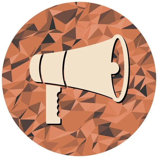 Megafon ikonu vektör illüstrasyonu