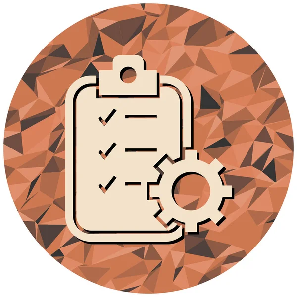 Liste simgesi olan pano. vektör illüstrasyonu