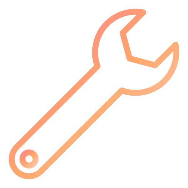 Wrench Modern Icon Vector Illustration — Stock Vector