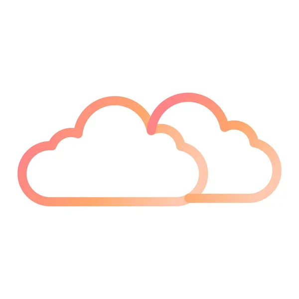 Wolken Symbol Vektorillustration — Stockvektor