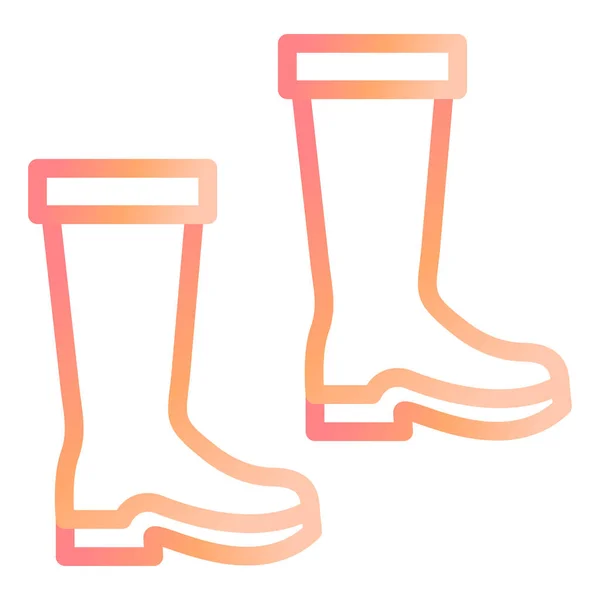 Fishing Boots Modern Icon Vector Illustration — Stock Vector