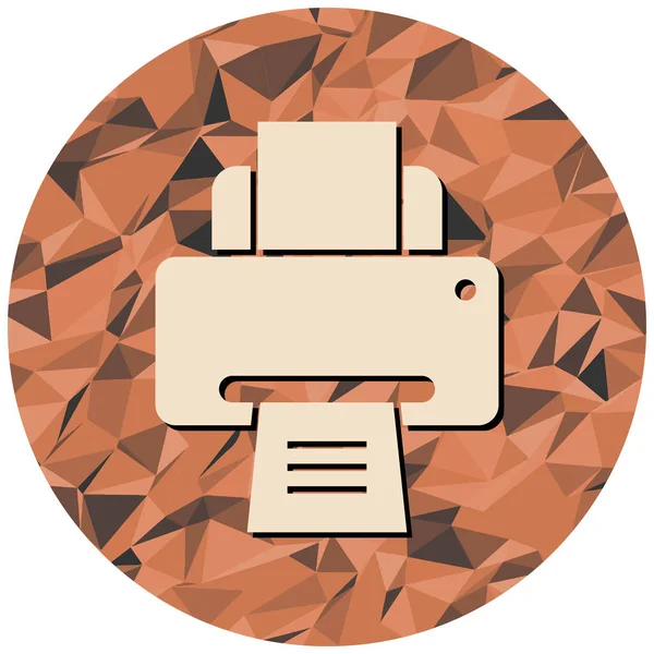 Yazıcı. Web simgesi basit illüstrasyon