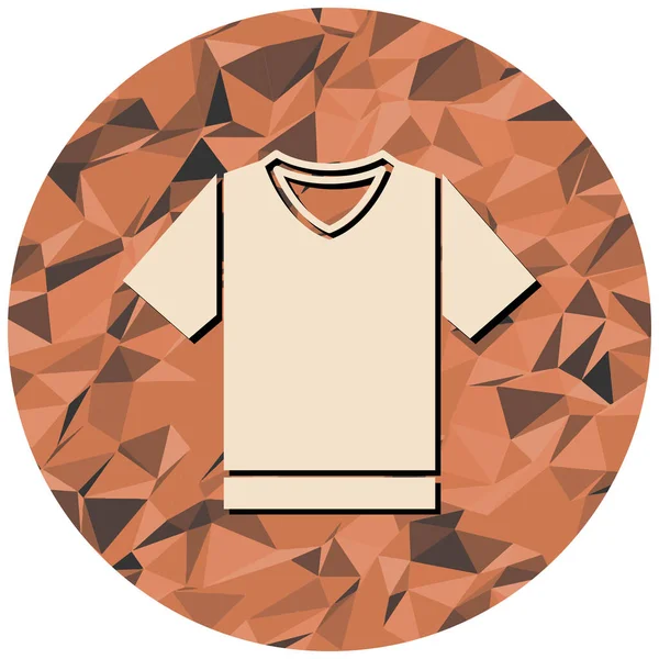 Shirt Icon Flat Design Style Vector Illustration — Stock Vector