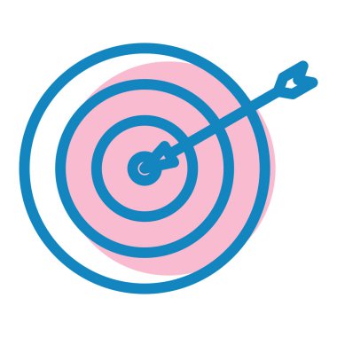 Hedef. Web simgesi basit illüstrasyon