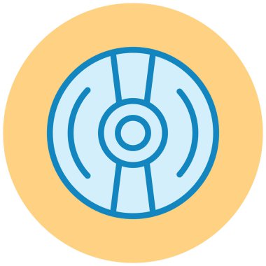 CD mi? Web simgesi basit illüstrasyon