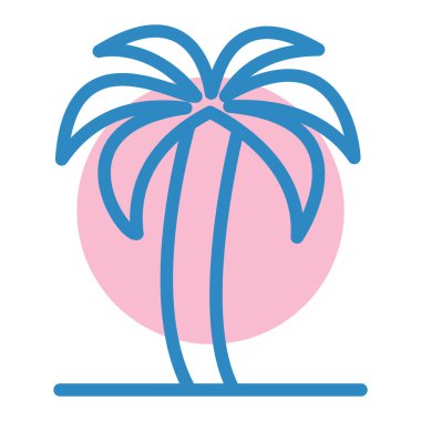 Palmiye ağacı. Basit tasarım