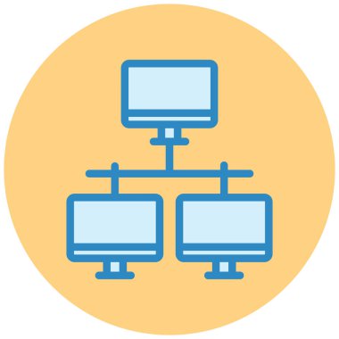 şebeke. Web simgesi basit illüstrasyon