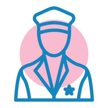 avatar. Web simgesi basit illüstrasyon