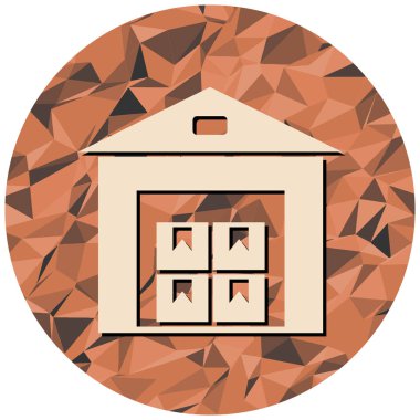 Bir ev simgesinin vektör illüstrasyonu