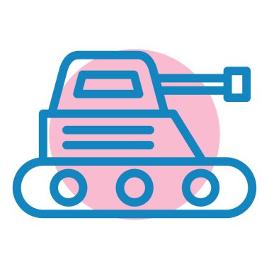 Buldozer. Web simgesi basit illüstrasyon