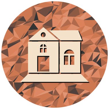 Ev ikonu. vektör illüstrasyonu