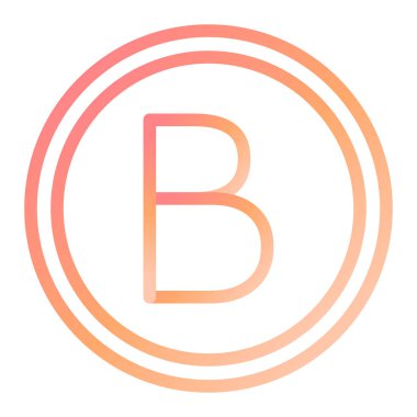 Bitcoin simgesi vektör illüstrasyonu