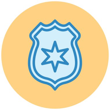 Kalkan. Web simgesi basit illüstrasyon