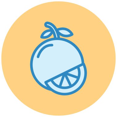 lemon. Web simgesi basit illüstrasyon