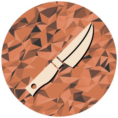 Bıçak ikonu. Ağ için çatal vektör simgelerinin düz çizimi