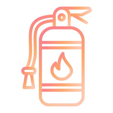 yangın söndürücü modern ikon vektör çizimi 