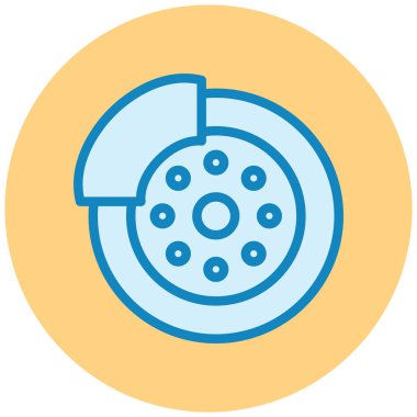 pizza. Web simgesi basit illüstrasyon