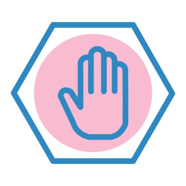 el simgesi vektör illüstrasyonu