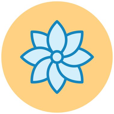 Çiçek. Web simgesi basit illüstrasyon