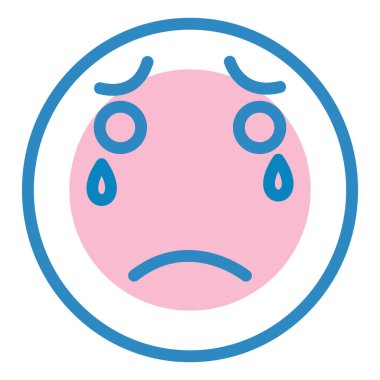 Yüz ifadesi vektör illüstrasyonu