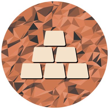 Altın külçeleri. Vektör illüstrasyonu