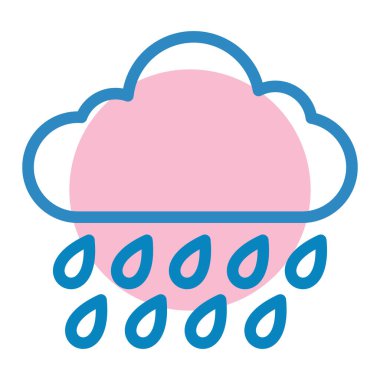 Yağmur bulutları. Basit tasarım