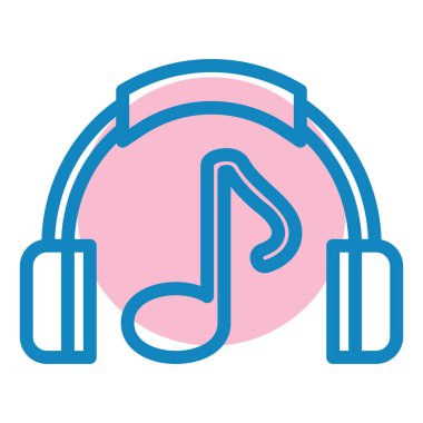 müzik çalar ikon vektör illüstrasyonu