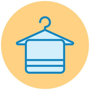 Havlu. Web simgesi basit illüstrasyon