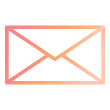 Mektup. Web simgesi basit illüstrasyon