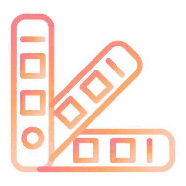 Modern Pantone simgesinin vektör çizimi