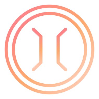 Dar Köprü İşareti simgesinin vektör çizimi