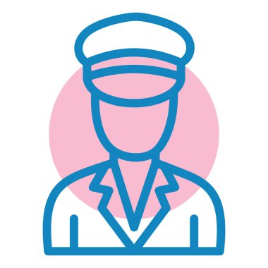 Adamım. Web simgesi basit illüstrasyon