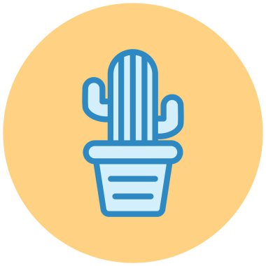 Kaktüs Düz Vektör Simgesi