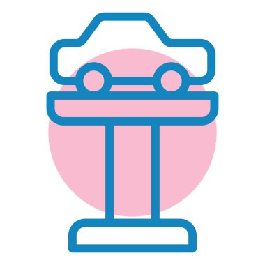 - Araba. Web simgesi basit illüstrasyon