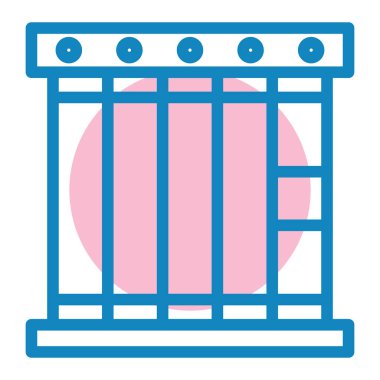 Bina. Web simgesi basit illüstrasyon